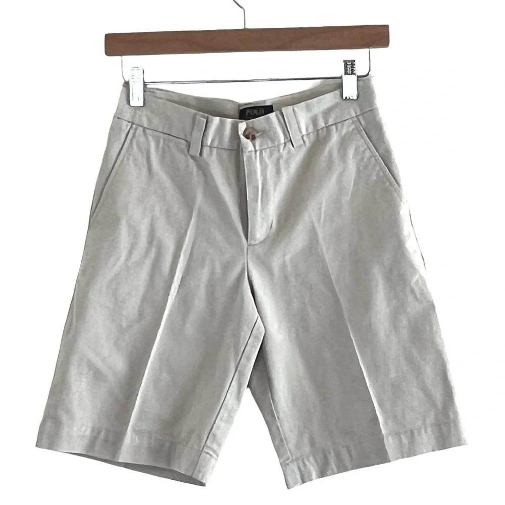 Polo Ralph Lauren | Flat front khaki uniform preppy shorts size 12